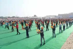 75वां गणतंत्र दिवस गरिमा पूर्वक मनाया गया,खाद्य एवं नागरिक आपूर्ति मंत्री गोदारा ने किया मुख्य समारोह में ध्वजारोहण