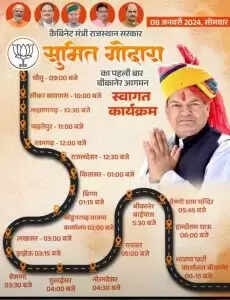 केबिनेट मंत्री सुमित गोदारा कल आयेंगे बीकानेर, जगह जगह होगा स्वागत कार्यक्रम