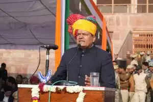75वां गणतंत्र दिवस गरिमा पूर्वक मनाया गया,खाद्य एवं नागरिक आपूर्ति मंत्री गोदारा ने किया मुख्य समारोह में ध्वजारोहण