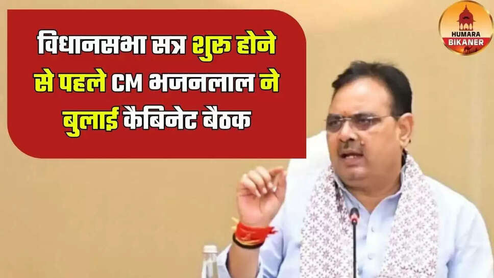 rajasthan cabinet meeting