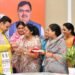 मुख्यमंत्री भजनलाल शर्मा को बीकानेर शहर अध्यक्ष सुमन छाजेड़ ने बांधी राखी