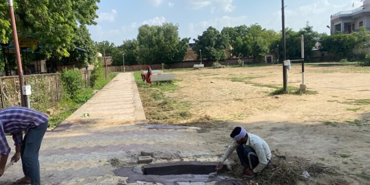 पब्लिक पार्क का हो रहा सौंदर्यकरण, टॉय ट्रेन पार्क में जल्द चलेगी टॉय ट्रेन