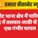 कोटगेट थाना क्षेत्र में पारिवारिक विवाद में तलवार-लाठी से हमला, एक गंभीर घायल