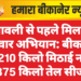 दीपावली से पहले मिलावट पर वार अभियान: बीकानेर में 210 किलो मिठाई नष्ट, 375 किलो तेल सीज