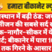 राजस्थान में बढ़ी ठंड: जयपुर में सीजन की सबसे सर्द रात, टोंक–नागौर–सीकर में येलो अलर्ट; बीकानेर में पारा 10°C तक गिरने के आसार