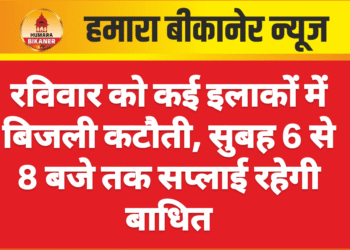 रविवार को कई इलाकों में बिजली कटौती, सुबह 6 से 8 बजे तक सप्लाई रहेगी बाधित