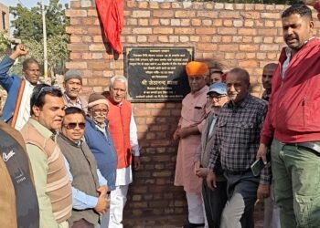 बीकानेर पश्चिम विधायक श्री जेठानंद व्यास ने विधायक निधि से होने वाले कार्यों का किया शिलान्यास