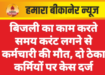 बिजली का काम करते समय करंट लगने से कर्मचारी की मौत, दो ठेका कर्मियों पर केस दर्ज