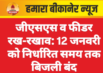 जीएसएस व फीडर रख-रखाव: 12 जनवरी को निर्धारित समय तक बिजली बंद