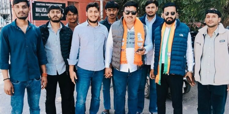 BJYM प्रदेश अध्यक्ष शंकर गोरा के पदभार ग्रहण समारोह में अंकित तंवर की अगुवाई, बीकानेर युवाओं ने बढ़ाया मान