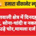 कोतवाली क्षेत्र में दिनदहाड़े चोरी, सोना-चांदी व नकदी ले उड़े चोर,मामला दर्ज