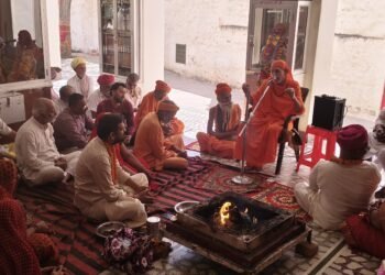 नवलेश्वर मठ में तीन दिवसीय धार्मिक अनुष्ठान का भव्य समापन, भक्तिमय माहौल