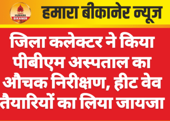 जिला कलेक्टर ने किया पीबीएम अस्पताल का औचक निरीक्षण, हीट वेव तैयारियों का लिया जायजा