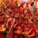 नवलपुरी नगर में आज से संगीतमय श्रीमद्भागवत कथा का शुभारंभ, भव्य कलश यात्रा निकली