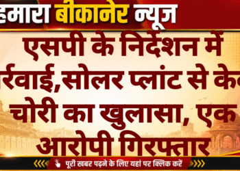 एसपी के निर्देशन में कार्रवाई,सोलर प्लांट से केबल चोरी का खुलासा, एक आरोपी गिरफ्तार
