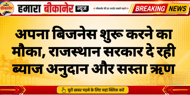 अपना बिजनेस शुरू करने का मौका, राजस्थान सरकार दे रही ब्याज अनुदान और सस्ता ऋण