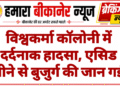 विश्वकर्मा कॉलोनी में दर्दनाक हादसा, एसिड पीने से बुजुर्ग की जान गई