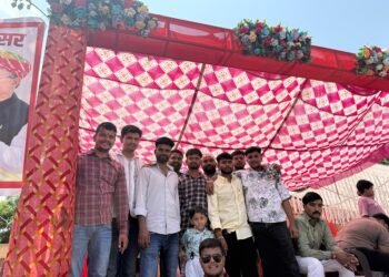 बाबा रामदेव जी के दर्शनार्थ पैदल यात्रियों के लिए सेवा शिविर में जुटी समिति