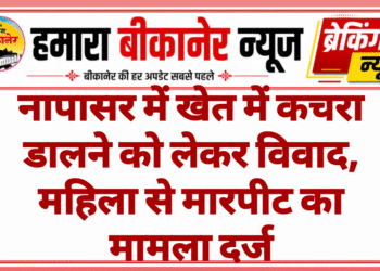 नापासर में खेत में कचरा डालने को लेकर विवाद, महिला से मारपीट का मामला दर्ज