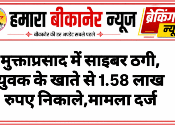 मुक्ताप्रसाद में साइबर ठगी, युवक के खाते से 1.58 लाख रुपए निकाले,मामला दर्ज