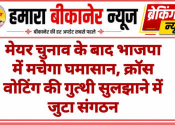 मेयर चुनाव के बाद भाजपा में मचेगा घमासान, क्रॉस वोटिंग की गुत्थी सुलझाने में जुटा संगठन